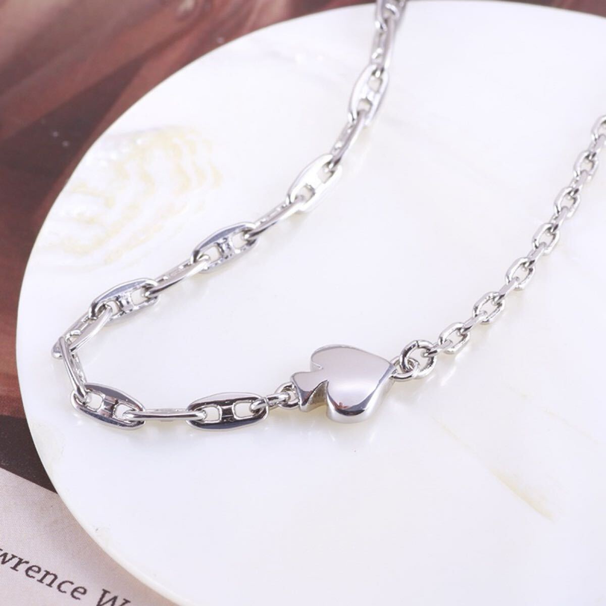 正規新品 KateSpade ケイトスペード ネックレス ハート シルバー_画像2