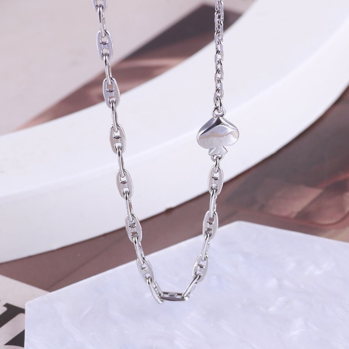 正規新品 KateSpade ケイトスペード ネックレス ハート シルバー_画像3