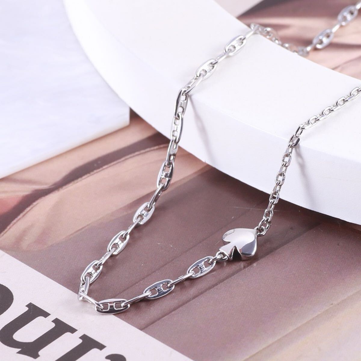 正規新品 KateSpade ケイトスペード ネックレス ハート シルバー_画像4