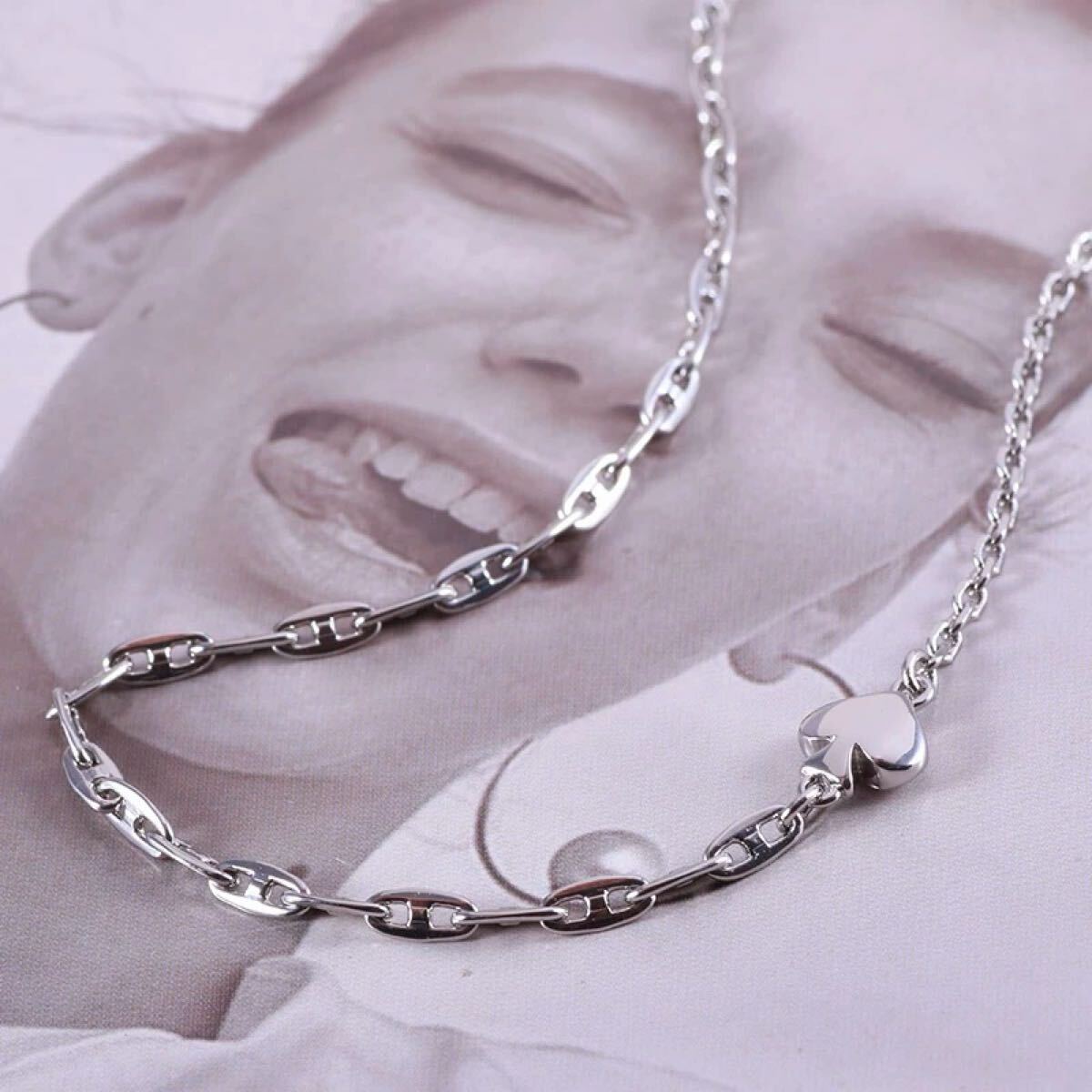 正規新品 KateSpade ケイトスペード ネックレス ハート シルバー_画像6