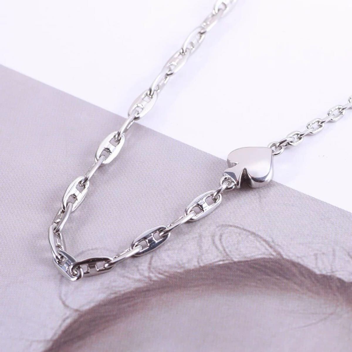 正規新品 KateSpade ケイトスペード ネックレス ハート シルバー_画像8