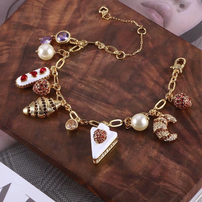 正規新品 Kate Spade ケイトスペード パティスリー チャーム ブレスレット_画像7