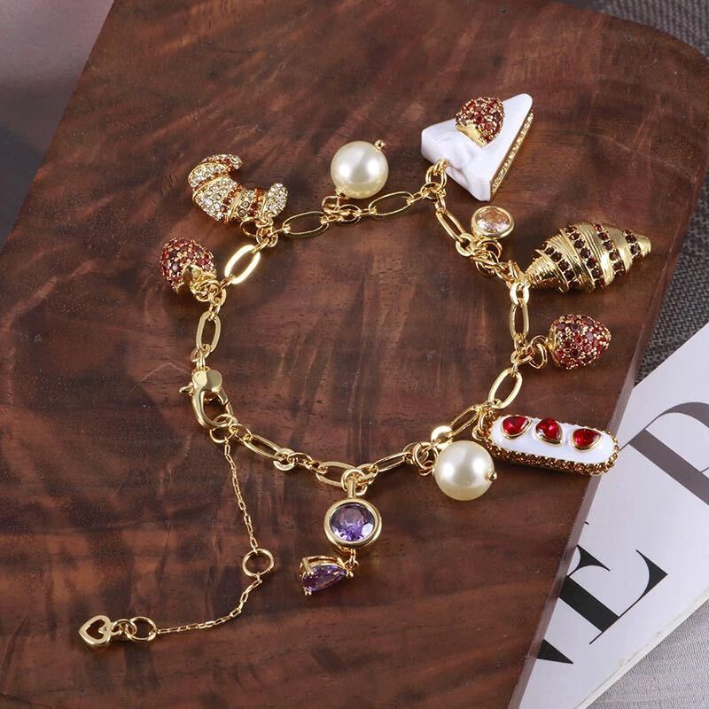 正規新品 Kate Spade ケイトスペード パティスリー チャーム ブレスレット_画像8