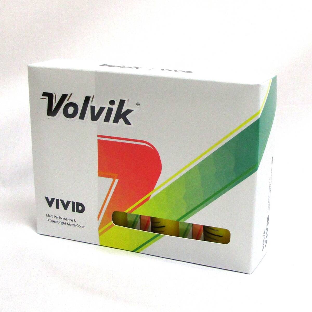 Volvik VIVID イエロー 1箱 12球 2024年 ボルビック ヴォルヴィック ビビッド ヴィヴィッド ゴルフボール 3ピース マットカラー_画像1
