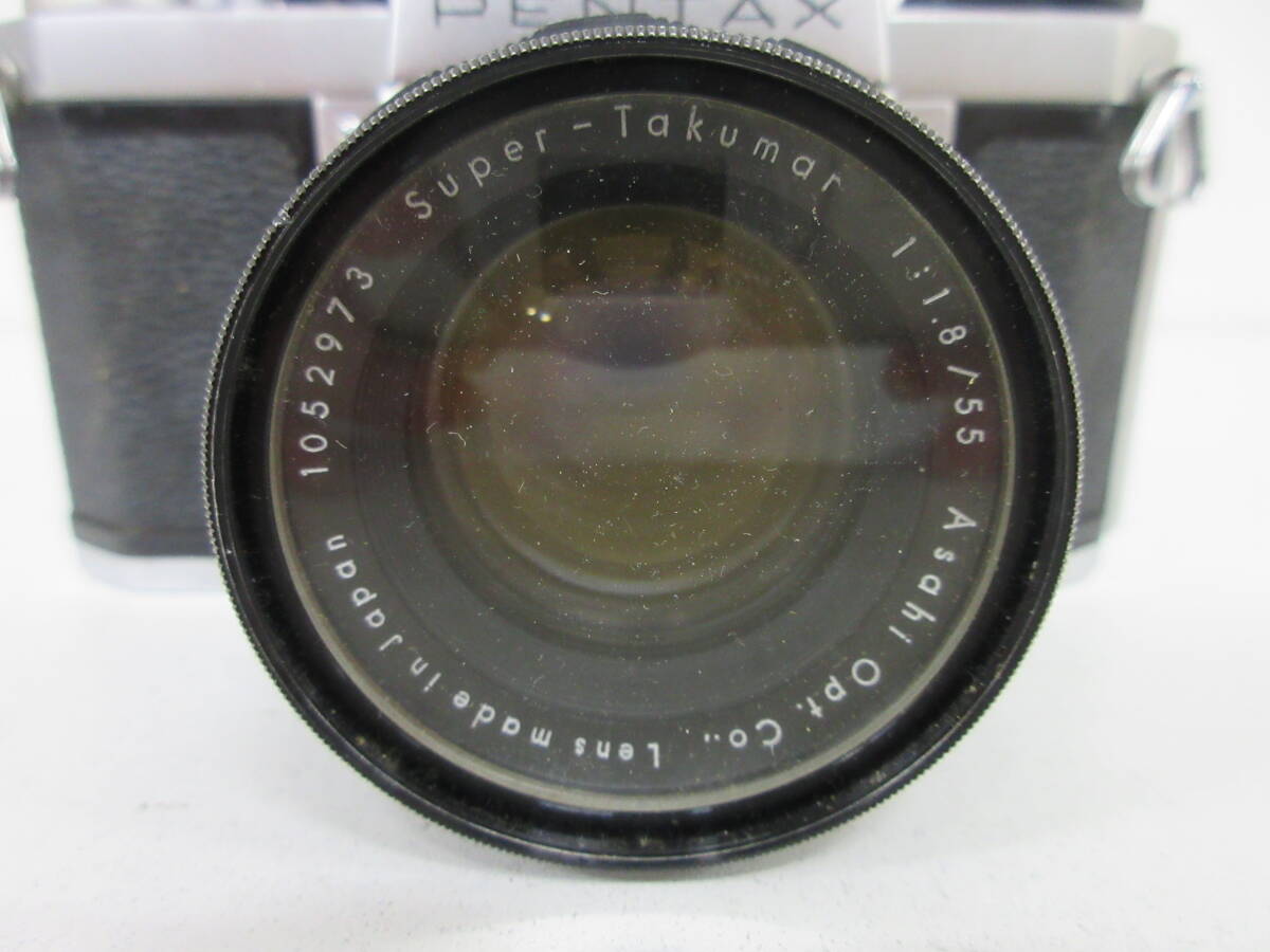中古 カメラ PENTAX SV ボディ Super-TAKUMAR 1:1.8/55 / 東芝 QCC-2500 / 東芝発光器 P-3Ⅱ / 三脚 ※動作未確認 /う_画像3