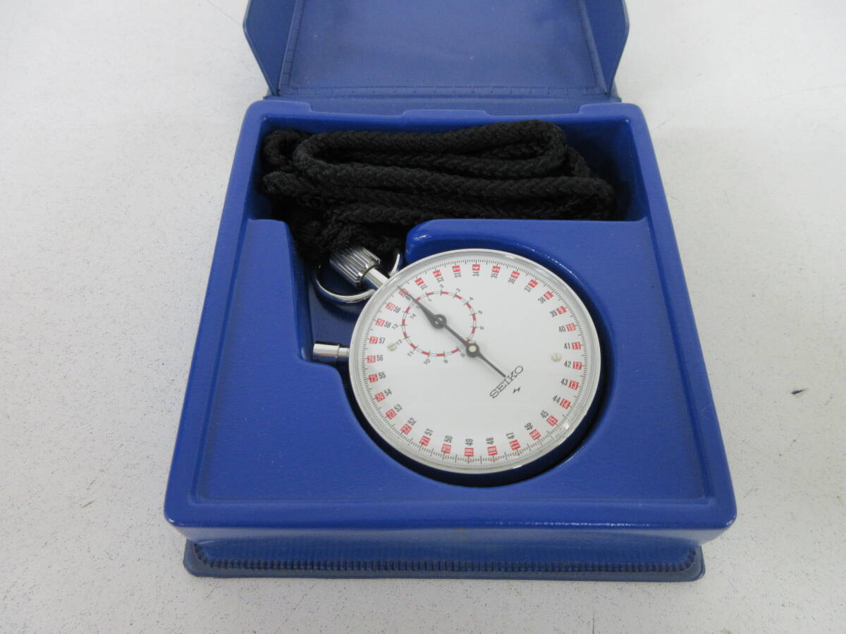 中古 SEIKO アナログストップウォッチ ACRP 88-5021ケース付 ※動作未確認 /く_画像9