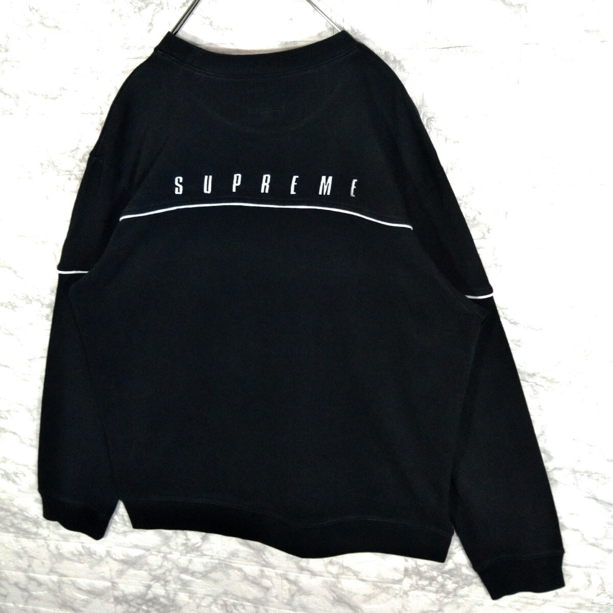 【Supreme】ロゴ刺繍　パイピング　ロンT 長袖_画像2