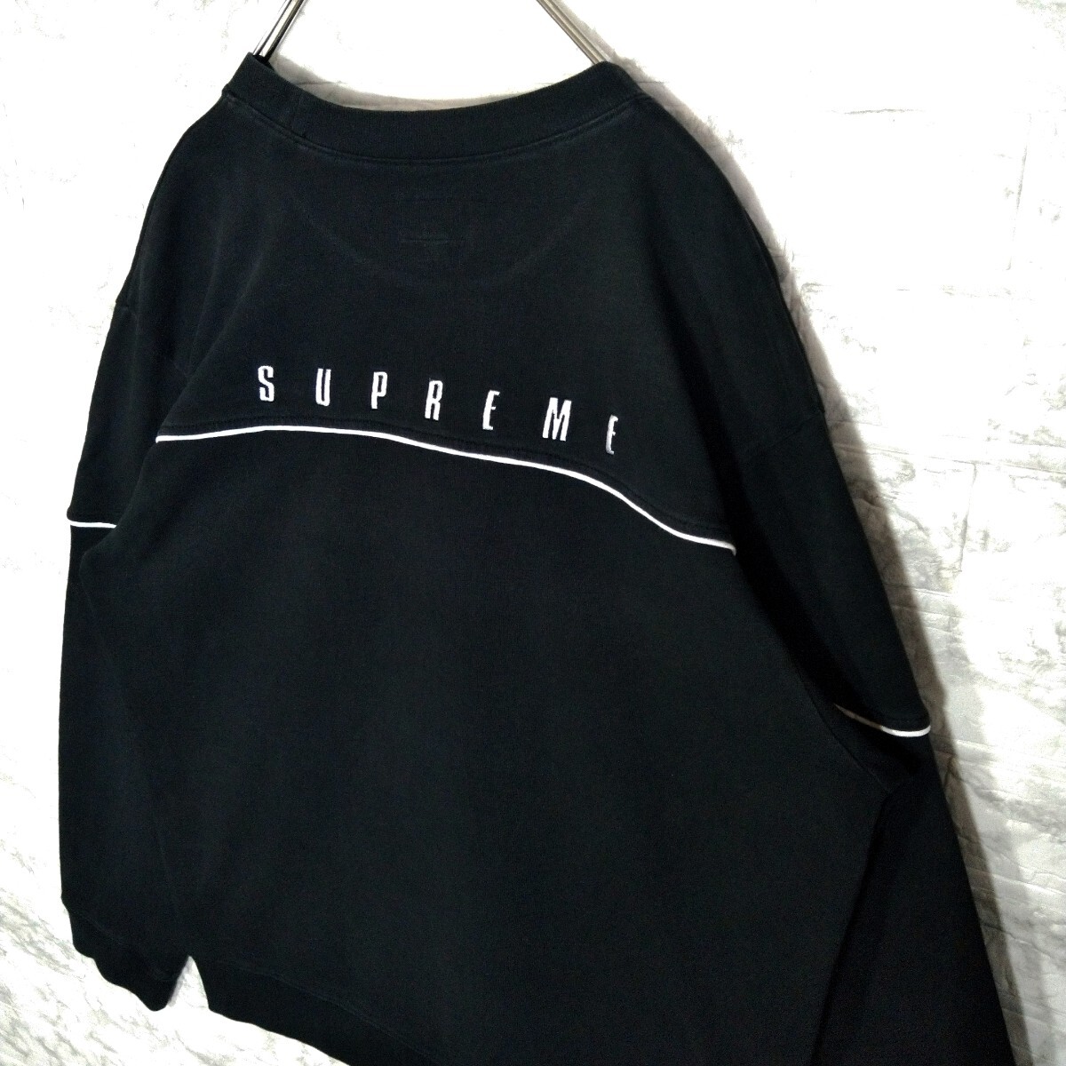 【Supreme】ロゴ刺繍　パイピング　ロンT 長袖_画像4
