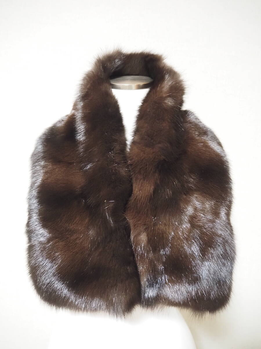 ■ロシアンセーブル■ショール■18cmｘ90cm■両面■SOBOL■_画像1