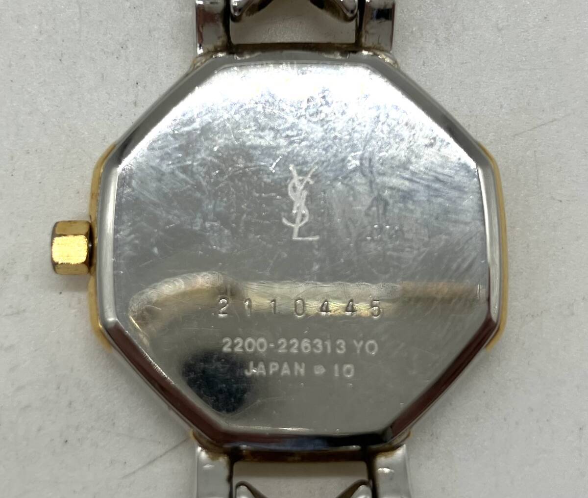 [19072]ivu* солнечный rolan раунд комбинированный 2200-226313 кварц женские наручные часы Yves Saint Laurent