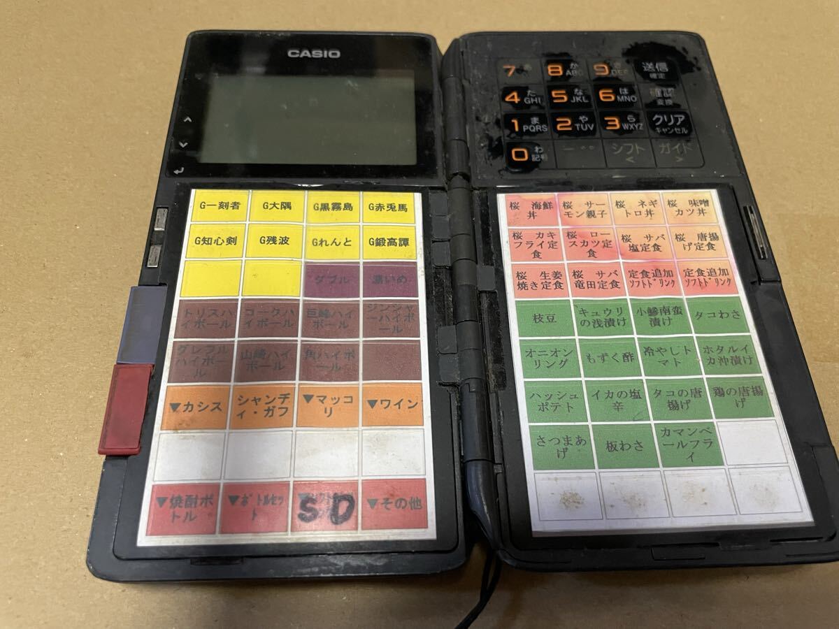 カシオ計算機 オーダーエントリーシステム ハンディターミナル QF-R10 ジャンク品_画像1