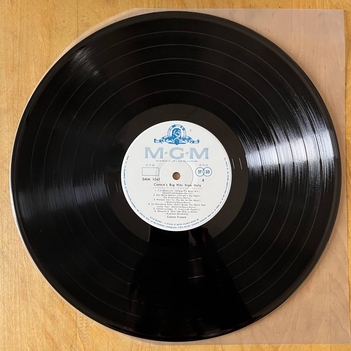 【貴重！ペラジャケ】コニー・フランシス / イタリアン・スタイル Connie Francis PROMO SMM1047 再生良好_画像4