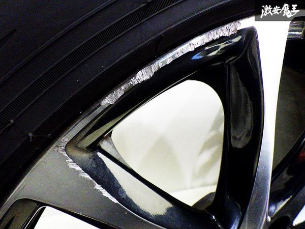 【良品】VENERDi ヴェネルディ 17インチ 7J +50 PCD 114.3 5穴 23年製 205/50R17 タイヤ 付 ホイール 4本 ノア ヴォクシー ハリアー 棚38D_画像7