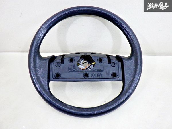 希少！！ 程度良好！！ フォルクスワーゲン 純正 19E型 ゴルフ2 右ハンドル ステアリング ハンドル ホイール ウレタン 即納 棚17I_画像2