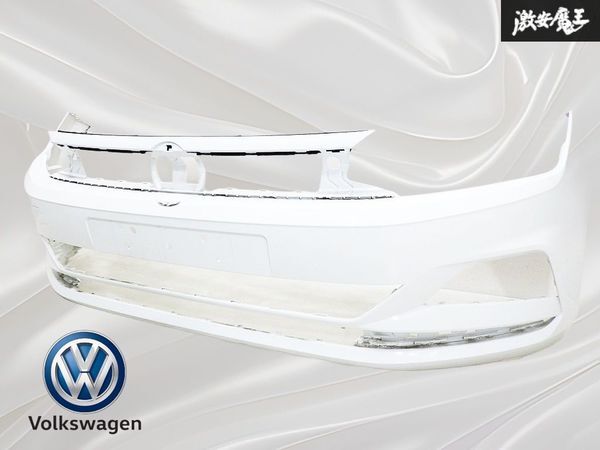 VW/フォルクスワーゲン PORO ポロ AWCHZ 2G系 前期 純正 フロント バンパー 白 ホワイト 2GS-807221 即納 棚31_画像1