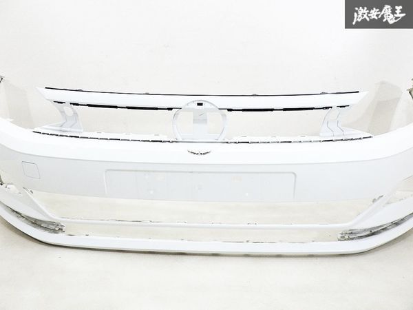 VW/フォルクスワーゲン PORO ポロ AWCHZ 2G系 前期 純正 フロント バンパー 白 ホワイト 2GS-807221 即納 棚31_画像3