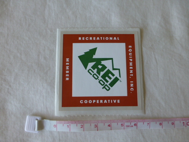 REI CO・OP ステッカー REI CO・OP EQUIPMENT INC MEMBER COOPERATIVE RECREATIONAL REI CO・OP_画像3