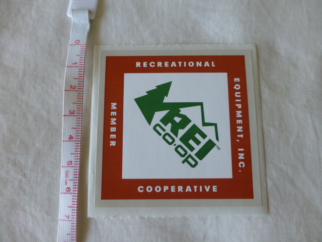 REI CO・OP ステッカー REI CO・OP EQUIPMENT INC MEMBER COOPERATIVE RECREATIONAL REI CO・OP_画像4