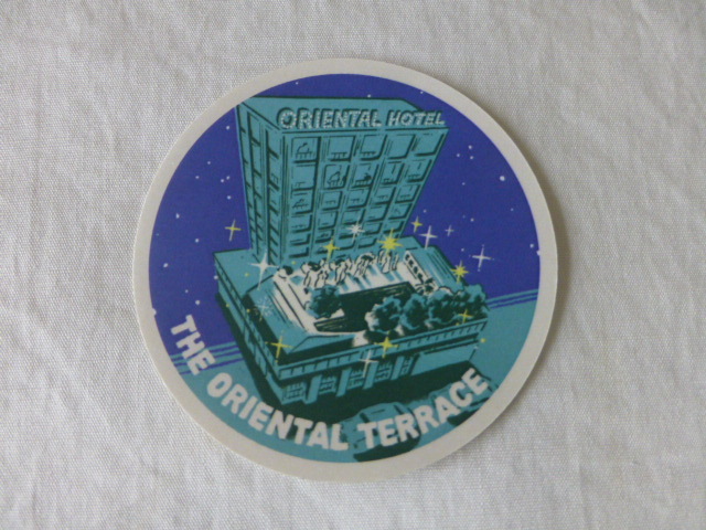 非売品?? ORIENTAL HOTEL KOBE JAPAN ステッカー ORIENTAL HOTEL KOBE JAPAN THE ORIENTAL TERRACE オリエンタル ホテル_画像1