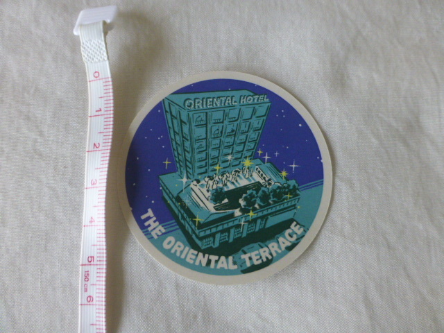 非売品?? ORIENTAL HOTEL KOBE JAPAN ステッカー ORIENTAL HOTEL KOBE JAPAN THE ORIENTAL TERRACE オリエンタル ホテル_画像4