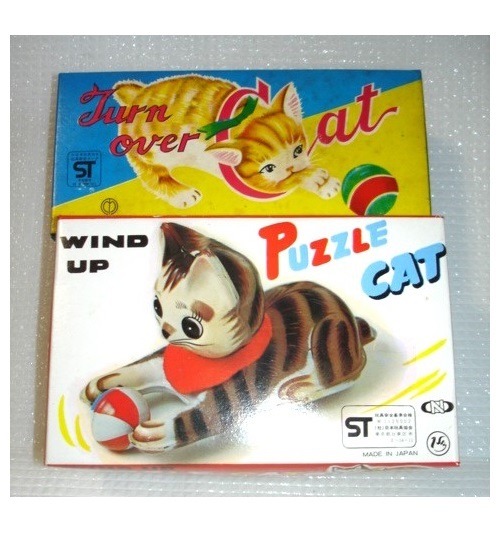  жестяная пластина zen мой кошка PUZZLE CAT( Nakayama association )& sofvi? Tama игра . кошка Turn over Cat вместе сделано в Японии 