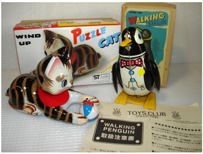  жестяная пластина zen мой кошка PUZZLE CAT( Nakayama association )& WALKING PENGIN ходьба пингвин (TOYS CLUB) итого 2 body 