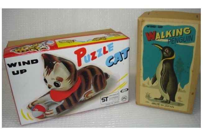  жестяная пластина zen мой кошка PUZZLE CAT( Nakayama association )& WALKING PENGIN ходьба пингвин (TOYS CLUB) итого 2 body 