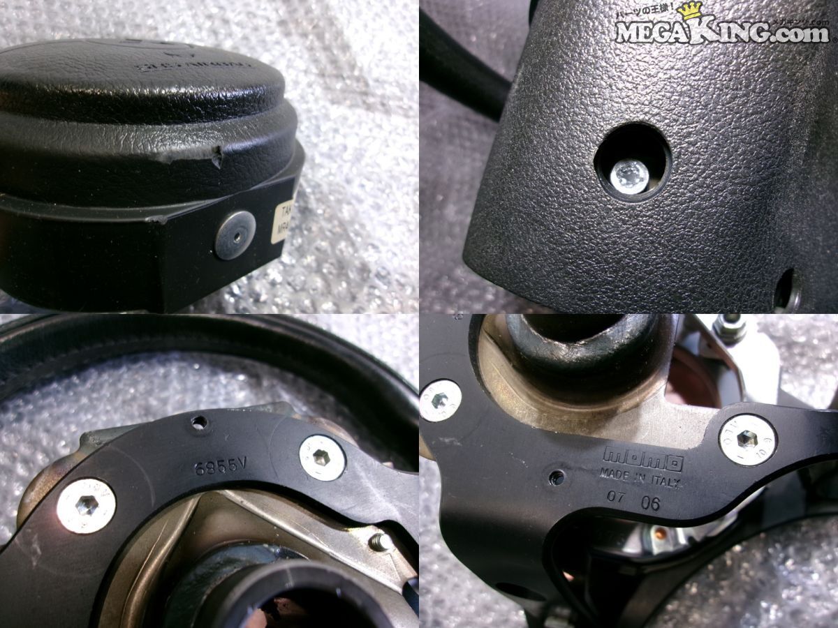 CT9A ランサーエボリューション8 ランエボ8 純正 MOMO モモ ステアリング ハンドル 36.5mm 365mm MR493760ZZ / 2S10-573_画像7