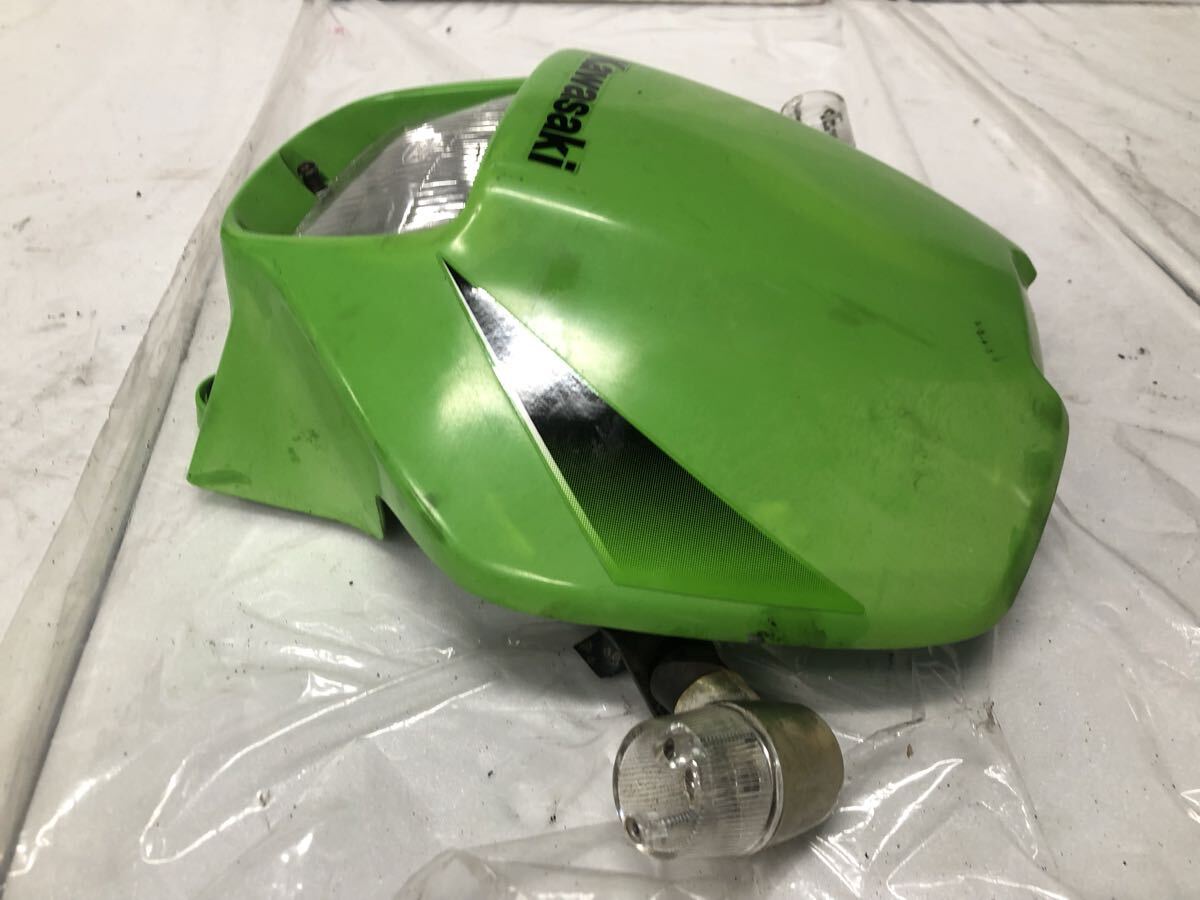 B26 確実実動 動画有 KSR-2 KSR80 フロントカウル フロントマスク ヘッドライト MX080B ksr50 ksr-1 Kawasaki カワサキ エンジン 外装 ksr2_画像5