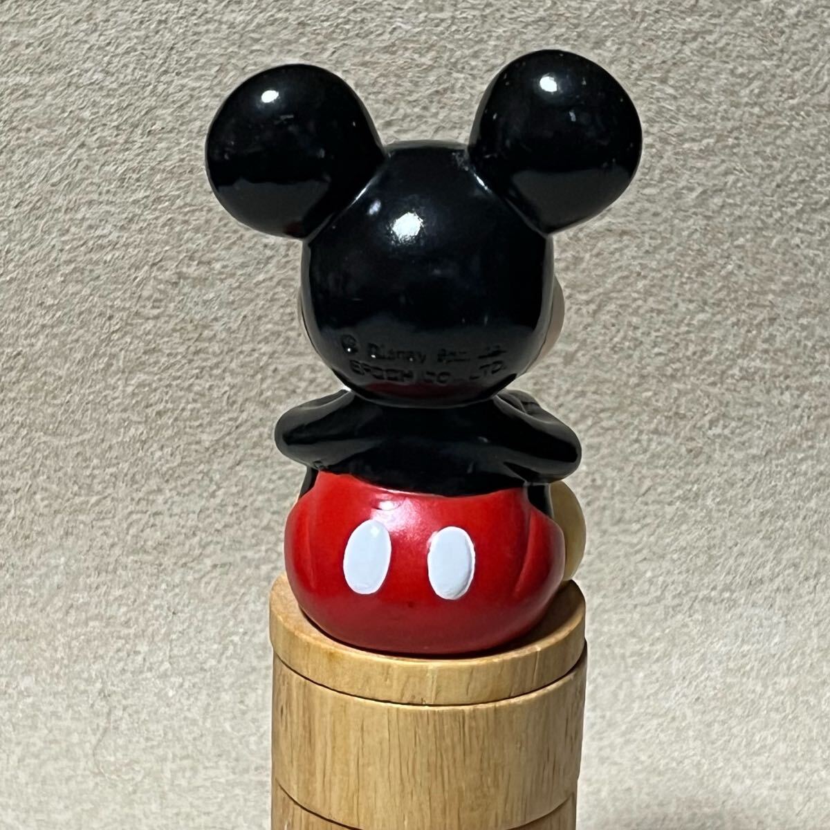 ディズニー ミッキーマウス だるま落とし ハンマークラッシュ 積み木崩し 木製 おもちゃ ミッキー 当時物 レトロ_画像6