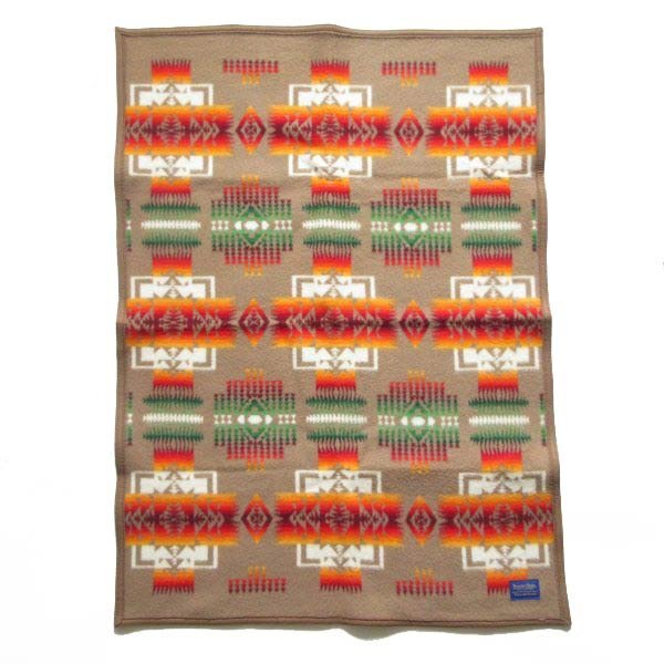 極美品 USA製 ペンドルトン チーフジョセフ クリフ ブランケット ミニ カーキ レギュラーサイズ アメリカ製 キャンプ 車内 PV-71-9274ZV_画像2