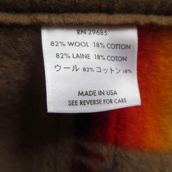 極美品 USA製 ペンドルトン チーフジョセフ クリフ ブランケット ミニ カーキ レギュラーサイズ アメリカ製 キャンプ 車内 PV-71-9274ZV_画像5