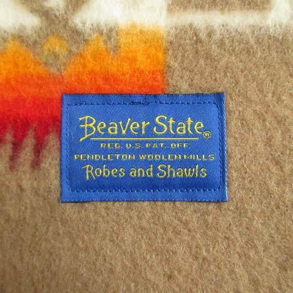極美品 USA製 ペンドルトン チーフジョセフ クリフ ブランケット ミニ カーキ レギュラーサイズ アメリカ製 キャンプ 車内 PV-71-9274ZV_画像4