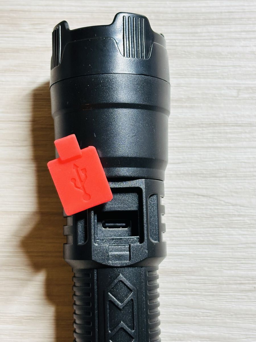 мигающий свет 16000000LM USB зарядка фонарь супер мощный Type-C зарядка USB заряжающийся лампа светодиодной подсветки Type-C