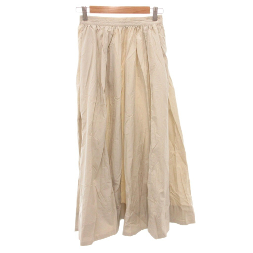 アーバンリサーチ ドアーズ URBAN RESEARCH DOORS フレアスカート ロング M ベージュ /FF レディース_画像1