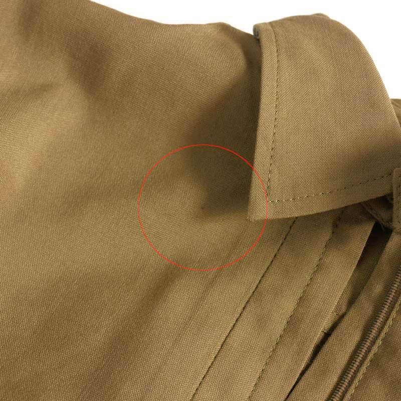 ワイズ Y's ヨウジヤマモト ハーフジップ ポケットシャツ ブラウス 長袖 カーキ 緑 レディース_画像8