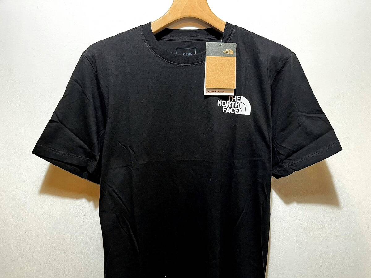 送料無料 即決 送料¥385 即決 新品 正規品 USA限定 The North Face ノースフェイス US-XXL バックプリント ロゴ 半袖Tシャツ ブラック 黒_画像1