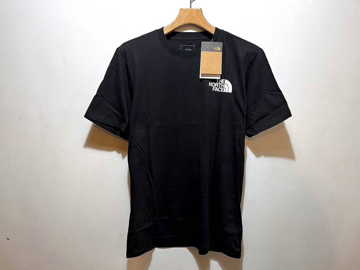 送料無料 即決 送料¥385 即決 新品 正規品 USA限定 The North Face ノースフェイス US-XXL バックプリント ロゴ 半袖Tシャツ ブラック 黒_画像6