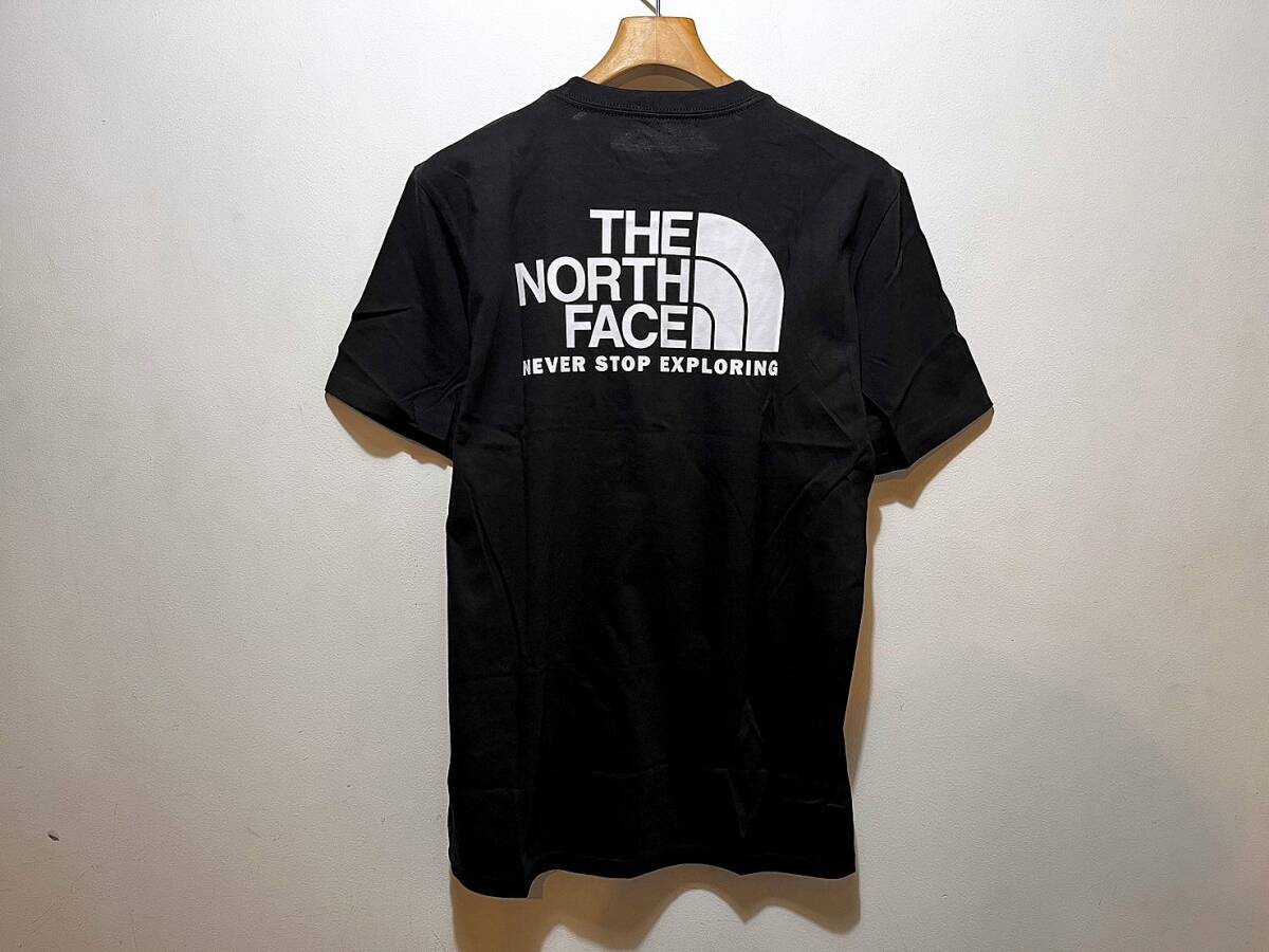 送料無料 即決 送料¥385 即決 新品 正規品 USA限定 The North Face ノースフェイス US-XXL バックプリント ロゴ 半袖Tシャツ ブラック 黒_画像7