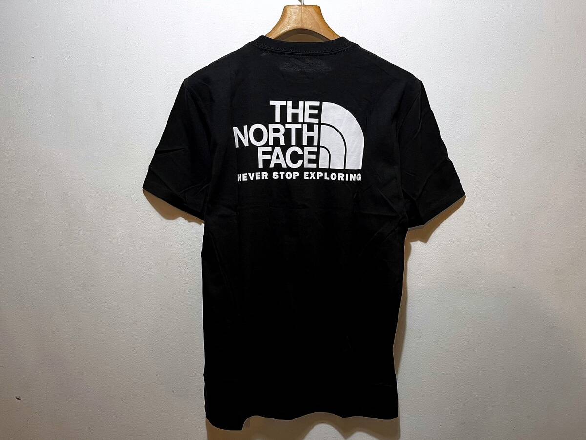 送料無料 即決 送料¥385 即決 新品 正規品 USA限定 The North Face ノースフェイス US-XXL バックプリント ロゴ 半袖Tシャツ ブラック 黒_画像9
