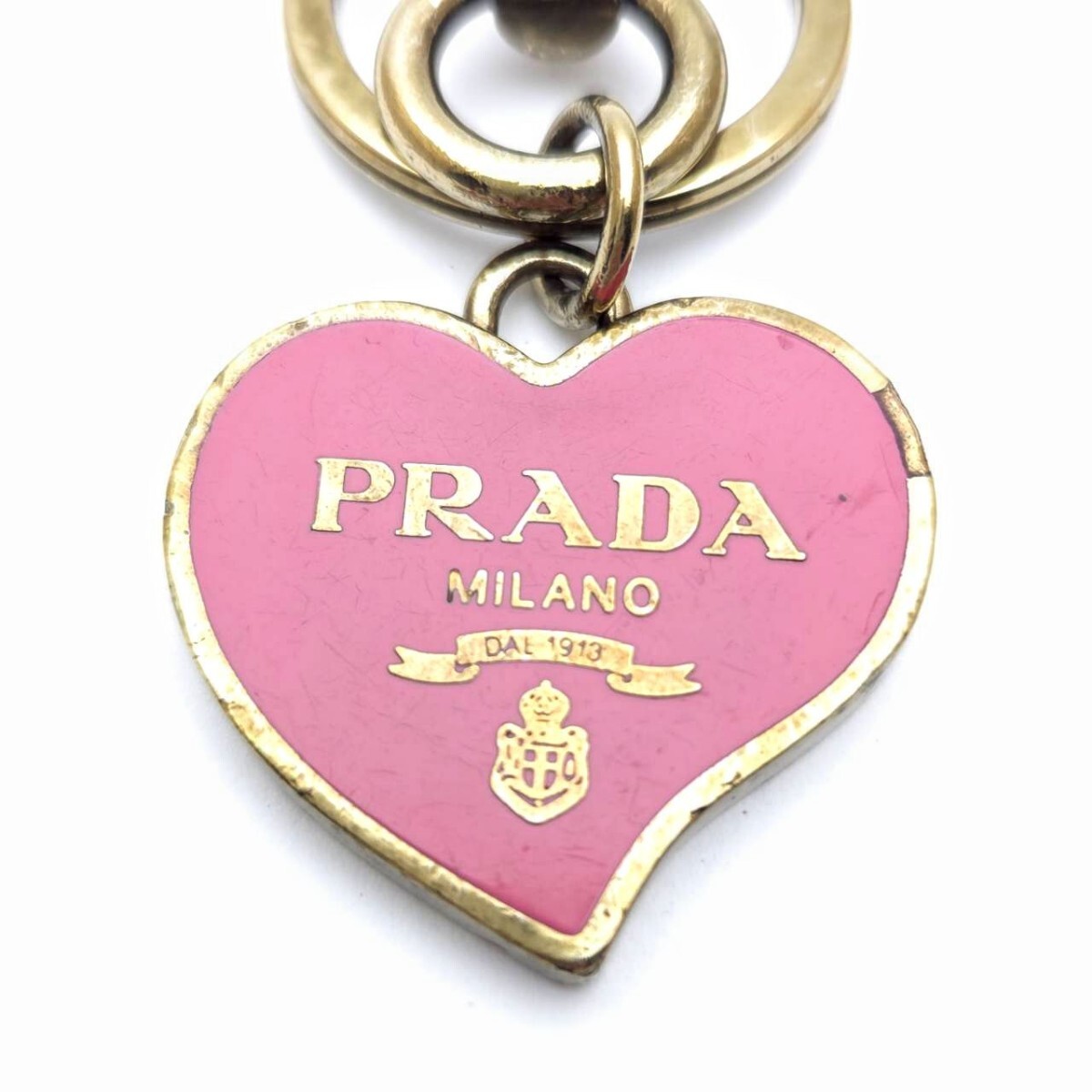 キーホルダー　 キーリング　キーフック　 プラダ　 ハート　 PRADA　 チャーム　メモB3-50_画像5