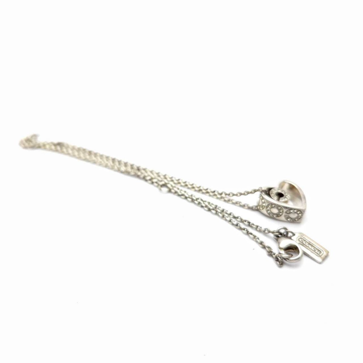 ラインストーン コーチ COACH ハート ネックレス  ペンダント  アクセサリー メモB6−50_画像3