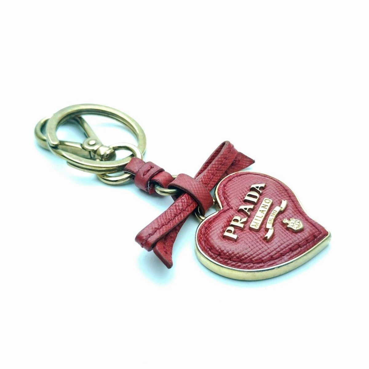 брелок для ключа PRADA Heart очарование кольцо для ключей Prada память A12-97^