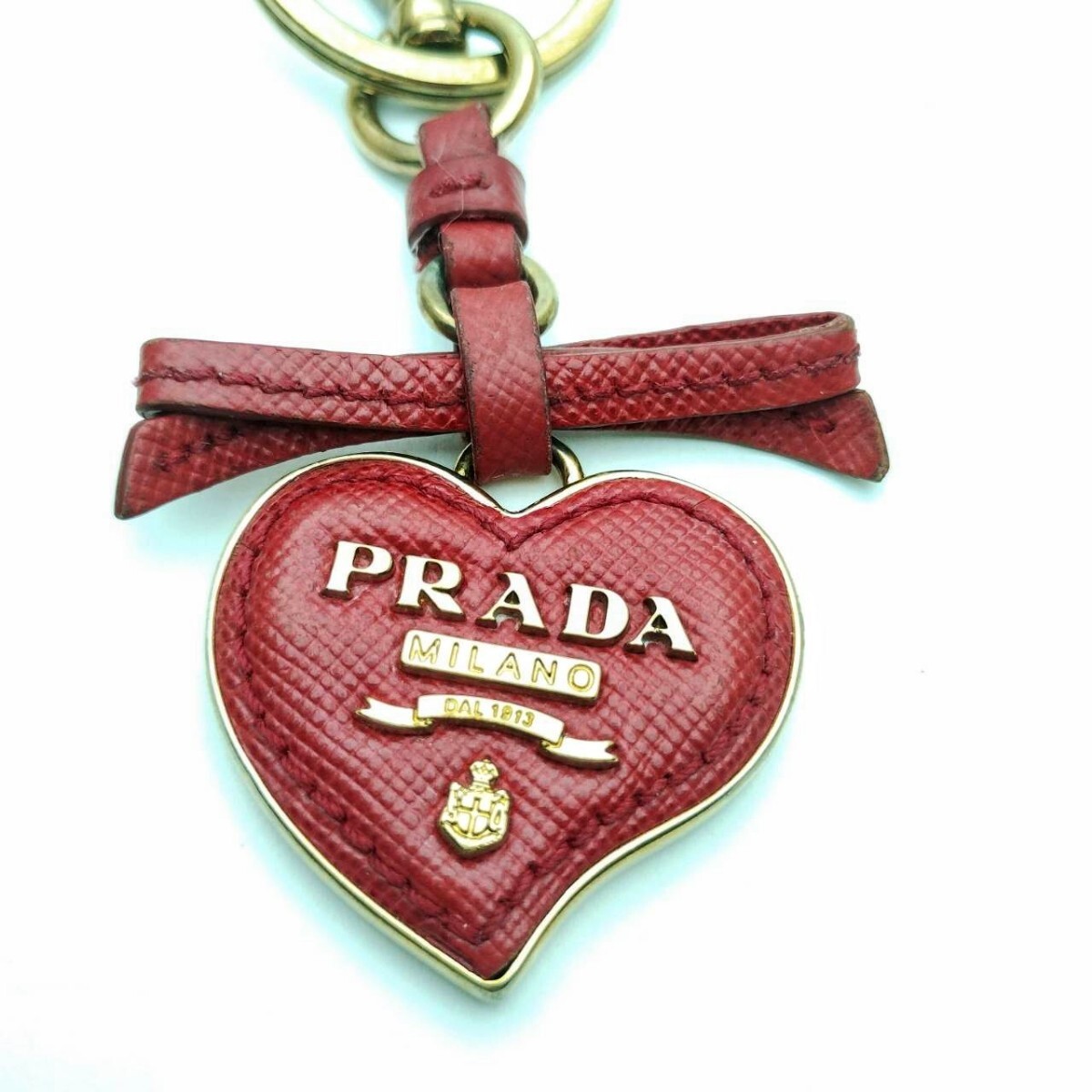 брелок для ключа PRADA Heart очарование кольцо для ключей Prada память A12-97^