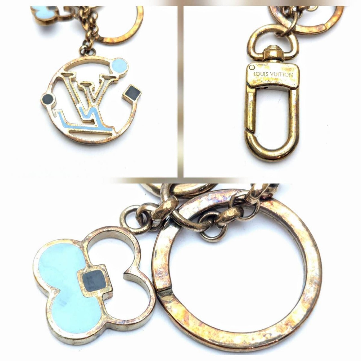 ti свет Louis Vuitton LOUISVUITTON кольцо для ключей брелок для ключа porutokre монограмма пакет имеется память B7-86