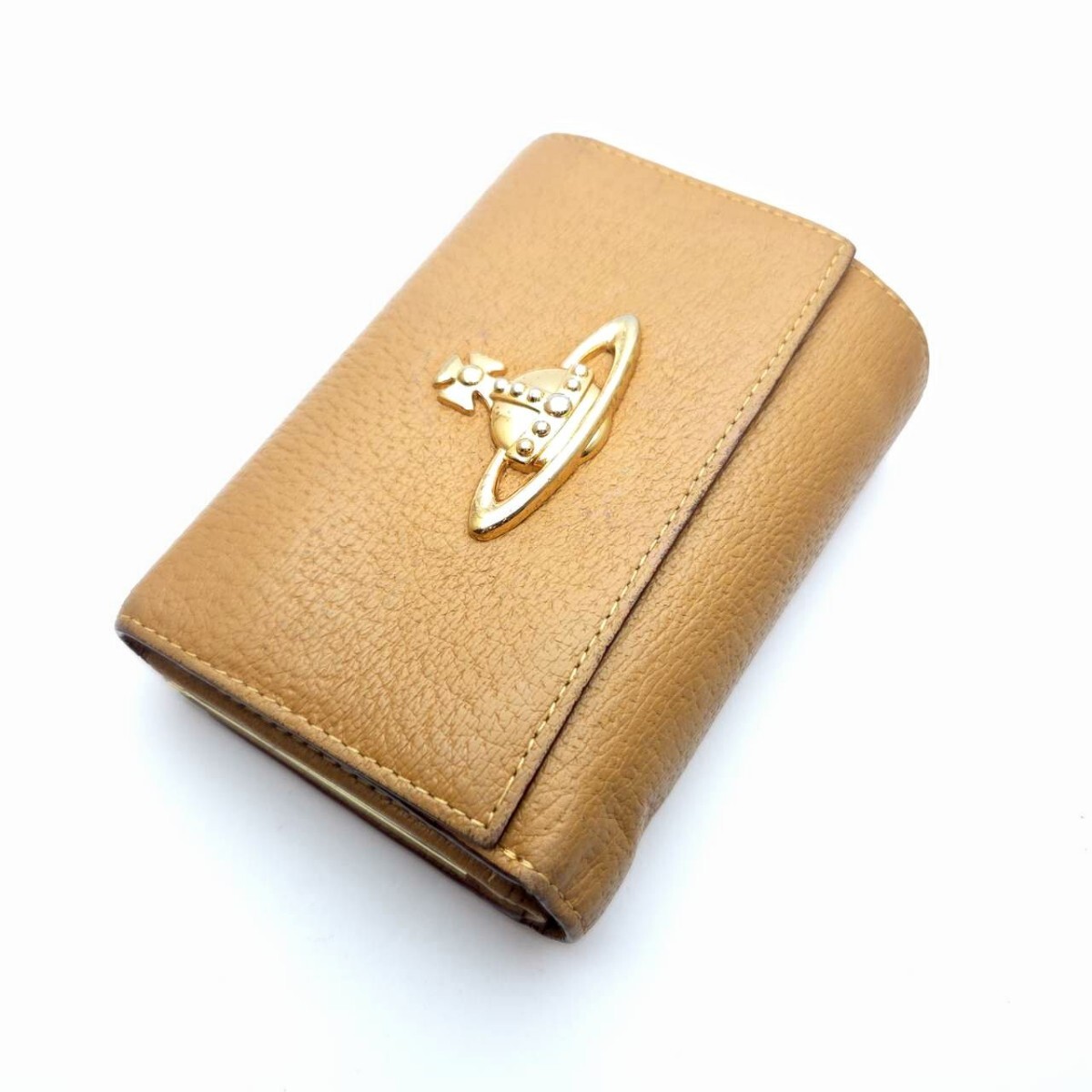 Vivienne Westwood 3. складывать кошелек камыш . телячья кожа Camel Vivienne Westwood память B5-53 Vivienne Westwood 3. складывать кошелек камыш . телячья кожа Camel Vivienne Westwood память B5-53