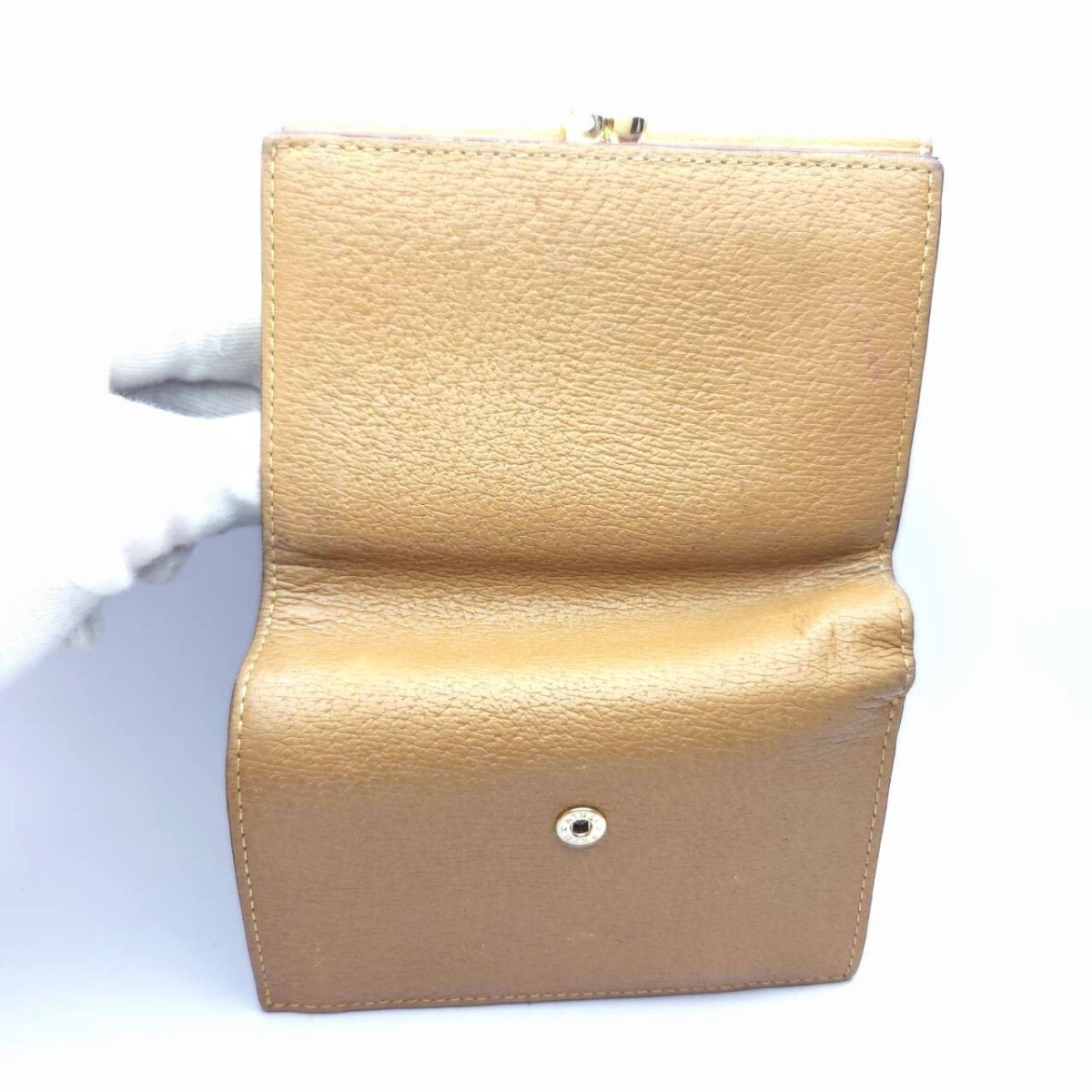 Vivienne Westwood 3. складывать кошелек камыш . телячья кожа Camel Vivienne Westwood память B5-53