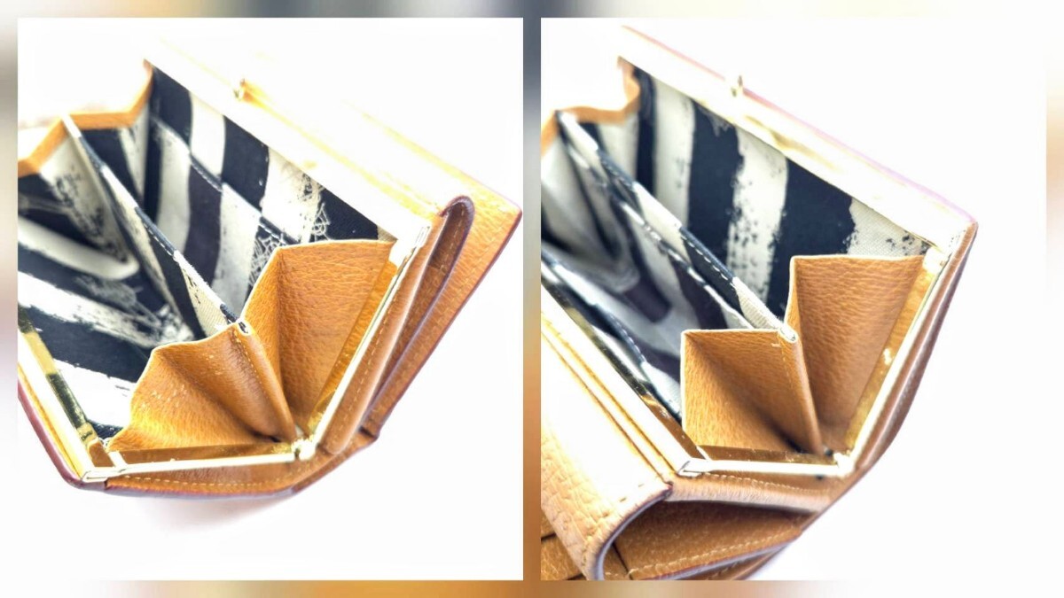 Vivienne Westwood 3. складывать кошелек камыш . телячья кожа Camel Vivienne Westwood память B5-53