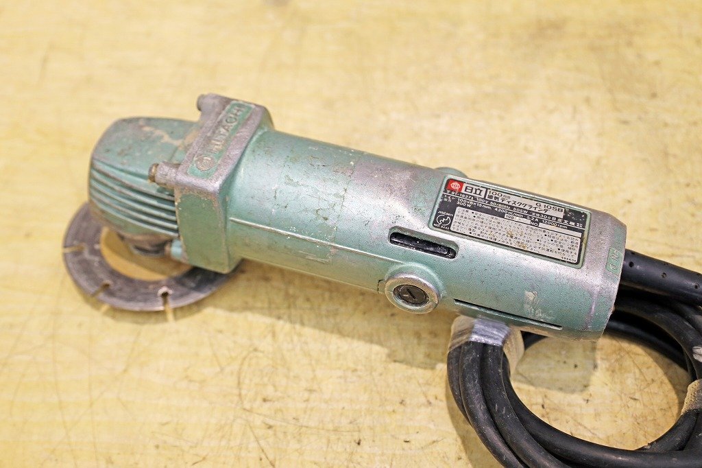 2879A25 HITACHI 日立工機 電機ディスクグラインダー G10SB 100mm コンクリートカッター仕様_画像4