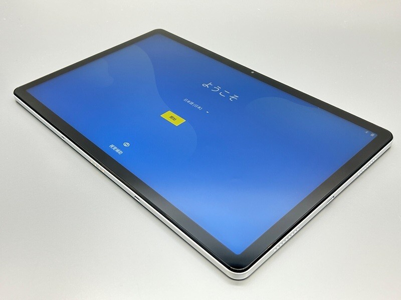 【超美品】 SIMフリー au LET01 Lenovo Tab P11 5G ムーンホワイト アンドロイド タブレット 1円スタート D963620-_画像3